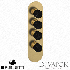 IB Rubinetti EUA312OSNMR_2 Aqua - 3 Ways Thermostatic Shower Spare Parts