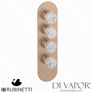 IB Rubinetti EUA312SRNMR_1 Aqua - 3 Ways Thermostatic Shower Spare Parts