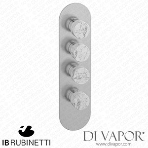 IB Rubinetti EUA312SSNMR_1 Aqua - 3 Ways Thermostatic Shower Spare Parts