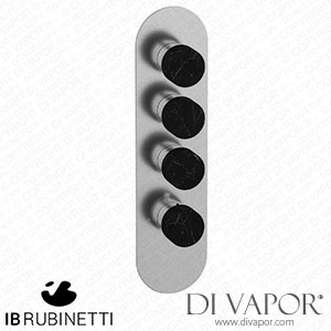 IB Rubinetti EUA312SSNMR_2 Aqua - 3 Ways Thermostatic Shower Spare Parts