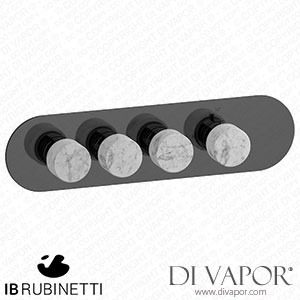 IB Rubinetti EUA322CFNMR_1 Aqua - 3 Ways Thermostatic Shower Spare Parts