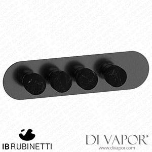 IB Rubinetti EUA322CSNMR_2 Aqua - 3 Ways Thermostatic Shower Spare Parts