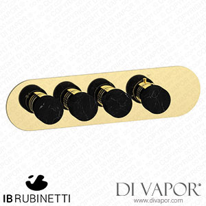 IB Rubinetti EUA322IINMR_2 Aqua - 3 Ways Thermostatic Shower Spare Parts