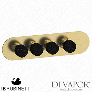 IB Rubinetti EUA322ISNMR_2 Aqua - 3 Ways Thermostatic Shower Spare Parts