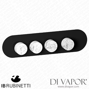 IB Rubinetti EUA322NPNMR_1 Aqua - 3 Ways Thermostatic Shower Spare Parts