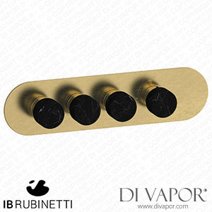 IB Rubinetti EUA322ONNMR_2 Aqua - 3 Ways Thermostatic Shower Spare Parts