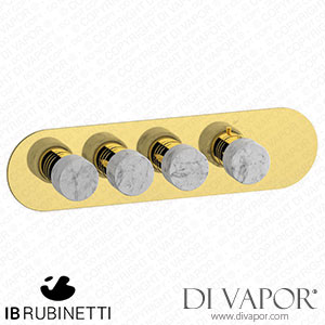 IB Rubinetti EUA322OONMR_1 Aqua - 3 Ways Thermostatic Shower Spare Parts