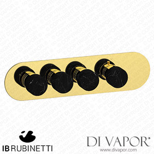 IB Rubinetti EUA322OONMR_2 Aqua - 3 Ways Thermostatic Shower Spare Parts