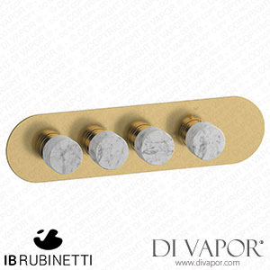IB Rubinetti EUA322OSNMR_1 Aqua - 3 Ways Thermostatic Shower Spare Parts