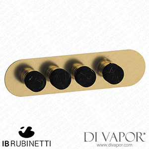IB Rubinetti EUA322OSNMR_2 Aqua - 3 Ways Thermostatic Shower Spare Parts