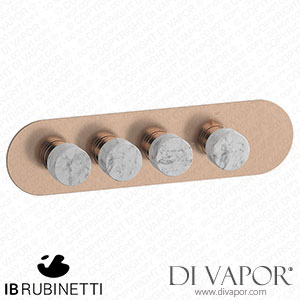 IB Rubinetti EUA322SRNMR_1 Aqua - 3 Ways Thermostatic Shower Spare Parts