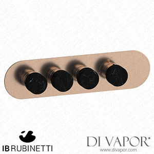 IB Rubinetti EUA322SRNMR_2 Aqua - 3 Ways Thermostatic Shower Spare Parts