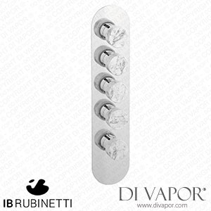 IB Rubinetti EUA412CCNMR_1 Aqua - 4 Ways Thermostatic Shower Spare Parts