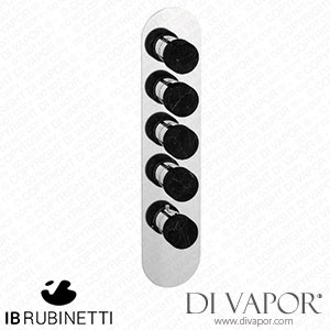 IB Rubinetti EUA412CCNMR_2 Aqua - 4 Ways Thermostatic Shower Spare Parts