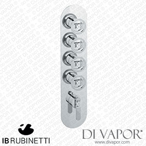 IB Rubinetti EUA412CSNB1 Aqua - 4 Ways Thermostatic Shower Spare Parts