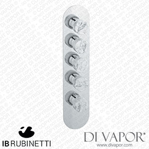 IB Rubinetti EUA412CSNMR_1 Aqua - 4 Ways Thermostatic Shower Spare Parts