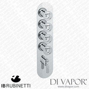 IB Rubinetti EUA412IINB1 Aqua - 4 Ways Thermostatic Shower Spare Parts
