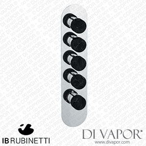 IB Rubinetti EUA412IINMR_2 Aqua - 4 Ways Thermostatic Shower Spare Parts