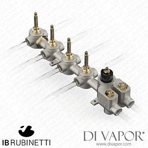 IB Rubinetti EUA412ONNRX1 Aqua - 4 Ways Thermostatic Shower Spare Parts