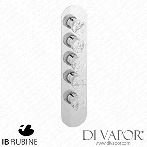IB Rubinetti EUA412SRNMR_1 Aqua - 4 Ways Thermostatic Shower Spare Parts