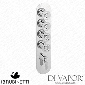 IB Rubinetti EUA412SSNB1 Aqua - 4 Ways Thermostatic Shower Spare Parts