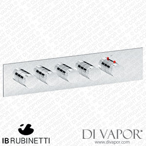 IB Rubinetti EUA421CSNID1 Aqua - 4 Ways Thermostatic Shower Spare Parts