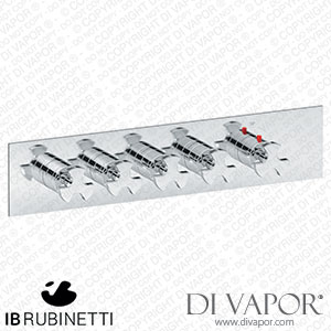 IB Rubinetti EUA421IINBT Aqua - 4 Ways Thermostatic Shower Spare Parts