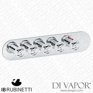 IB Rubinetti EUA422CSNB1 Aqua - 4 Ways Thermostatic Shower Spare Parts
