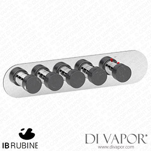 IB Rubinetti EUA422IINMR_2 Aqua - 4 Ways Thermostatic Shower Spare Parts