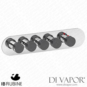 IB Rubinetti EUA422ISNMR_2 Aqua - 4 Ways Thermostatic Shower Spare Parts