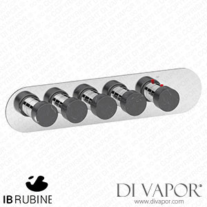 IB Rubinetti EUA422OONMR_2 Aqua - 4 Ways Thermostatic Shower Spare Parts