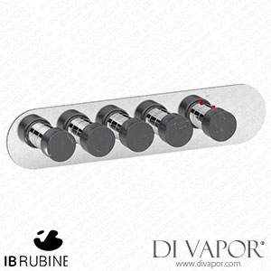 IB Rubinetti EUA422SRNMR_2 Aqua - 4 Ways Thermostatic Shower Spare Parts