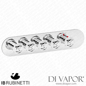 IB Rubinetti EUA422SSNB1 Aqua - 4 Ways Thermostatic Shower Spare Parts