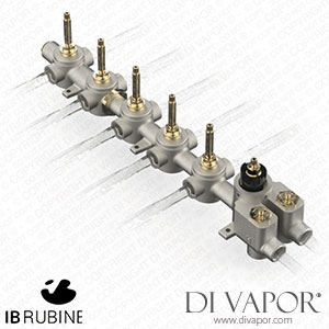 IB Rubinetti EUA511SSNWO Aqua - 5 Ways Thermostatic Shower Spare Parts