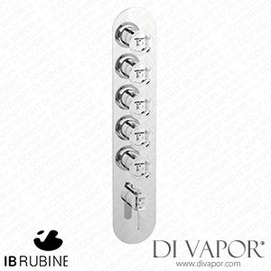 IB Rubinetti EUA512IINB1 Aqua - 5 Ways Thermostatic Shower Spare Parts