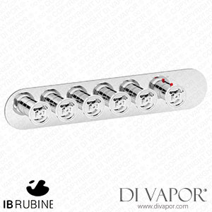 IB Rubinetti EUA522CFNB1 Aqua - 5 Ways Thermostatic Shower Spare Parts