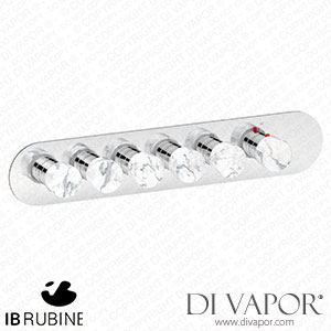 IB Rubinetti EUA522ONNMR_1 Aqua - 5 Ways Thermostatic Shower Spare Parts