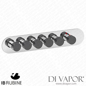 IB Rubinetti EUA522SSNMR_2 Aqua - 5 Ways Thermostatic Shower Spare Parts