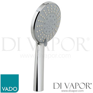 VADO EVO-Handset/MF-DB-CP Evolve 110mm Round 4 Function Rub Clean Shower Handset Spare Parts