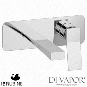 IB Rubinetti EWA206CC Wave Wall Mounted Washbasin Mixer Complete with Drain Spare Parts