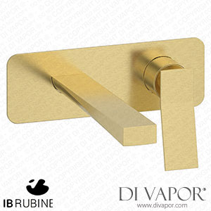 IB Rubinetti EWA206IS Wave Wall Mounted Washbasin Mixer Complete with Drain Spare Parts