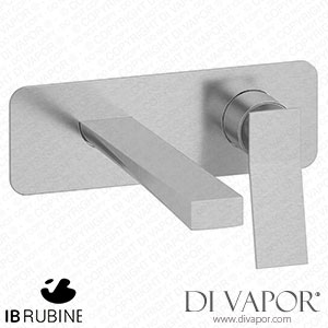 IB Rubinetti EWA206SS Wave Wall Mounted Washbasin Mixer Complete with Drain Spare Parts