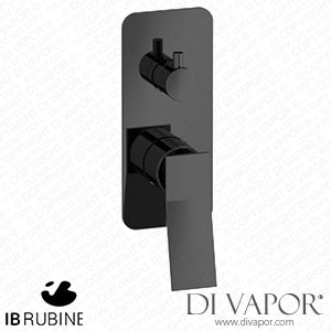 IB Rubinetti EWA310CF Wave Exposed Parts for Manual Wall Mixer with Two Ways Diverter Spare Parts