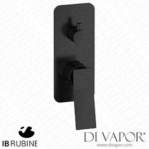 IB Rubinetti EWA310CS Wave Exposed Parts for Manual Wall Mixer with Two Ways Diverter Spare Parts