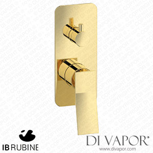 IB Rubinetti EWA310II Wave Exposed Parts for Manual Wall Mixer with Two Ways Diverter Spare Parts