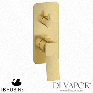 IB Rubinetti EWA310IS Wave Exposed Parts for Manual Wall Mixer with Two Ways Diverter Spare Parts