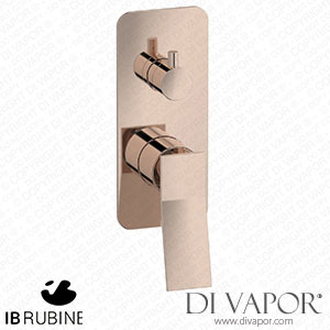 IB Rubinetti EWA310RS Wave Exposed Parts for Manual Wall Mixer with Two Ways Diverter Spare Parts
