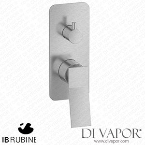 IB Rubinetti EWA310SS Wave Exposed Parts for Manual Wall Mixer with Two Ways Diverter Spare Parts