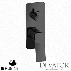 IB Rubinetti EWA312CF Wave Exposed Parts for Manual Wall Mixer with Three Ways Diverter Spare Parts