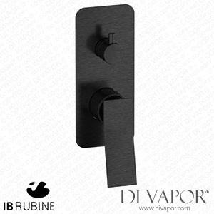 IB Rubinetti EWA312CS Wave Exposed Parts for Manual Wall Mixer with Three Ways Diverter Spare Parts